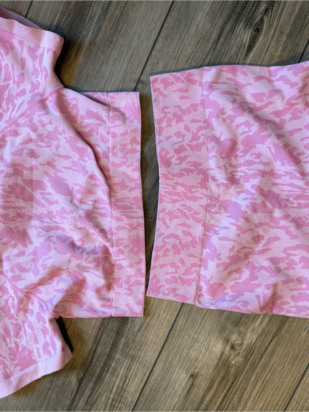 Pink Camo Two-Piece Knit Set - Crop Top & Skirt
